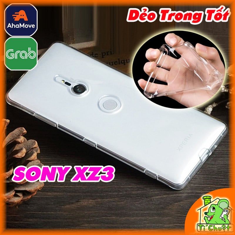 Ốp lưng SONY XZ3 Silicon Loại Tốt Dẻo Trong Suốt