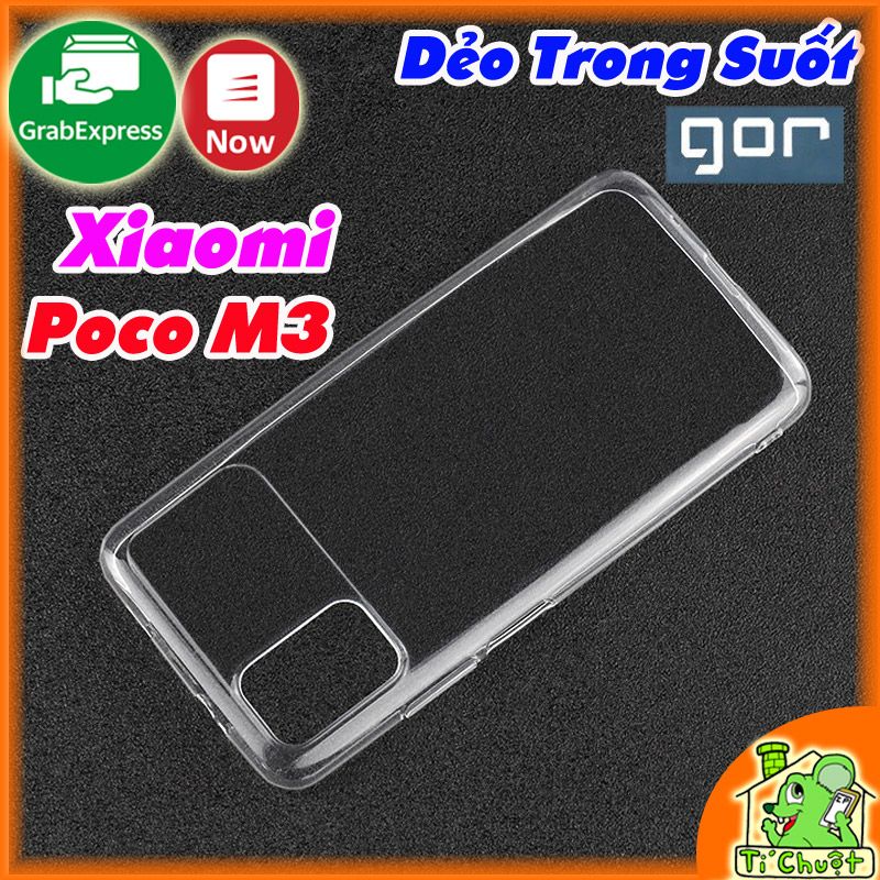 Ốp lưng Xiaomi POCO M3 Chính Hãng GOR Dẻo Trong Suốt