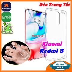 Ốp lưng Xiaomi Redmi 8 Silicon Loại Tốt Dẻo Trong Suốt