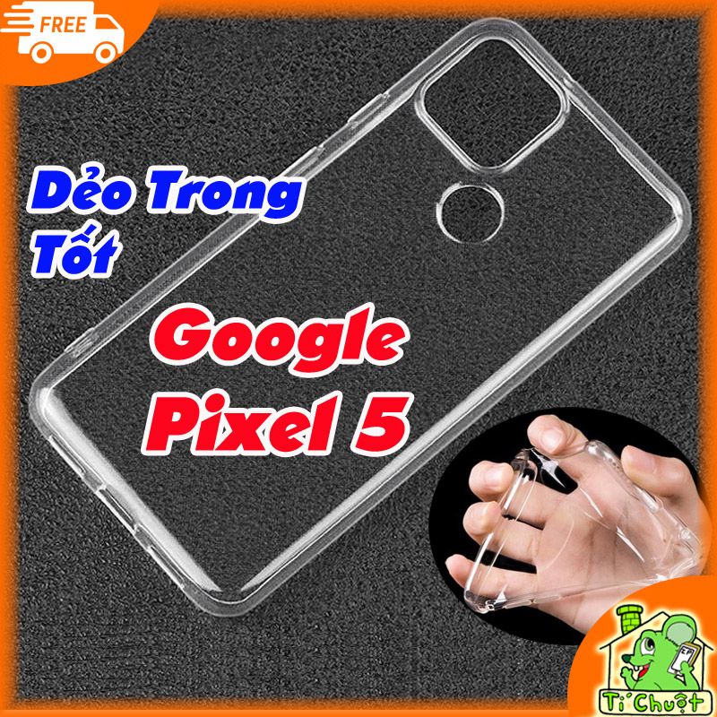 Ốp lưng Google Pixel 5 Silicon Loại Tốt Dẻo Trong Suốt