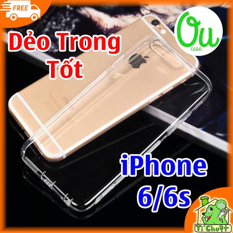 Ốp lưng iPhone 6/ 6s OuCase Dẻo Trong Suốt