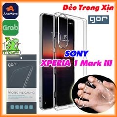 Ốp lưng SONY XPERIA 1 III Mark 3 Chính Hãng GOR Silicon Dẻo Trong Suốt