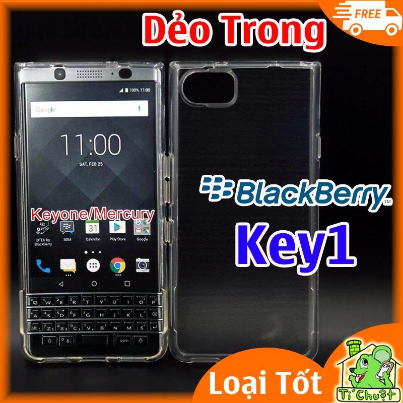 Ốp lưng BlackBerry KeyOne Key1 Silicon Loại Tốt Dẻo Trong suốt