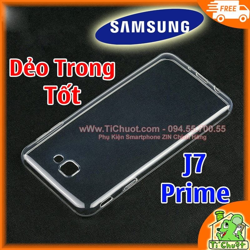 Ốp lưng Samsung J7 Prime Silicon Loại Tốt Dẻo Trong suốt