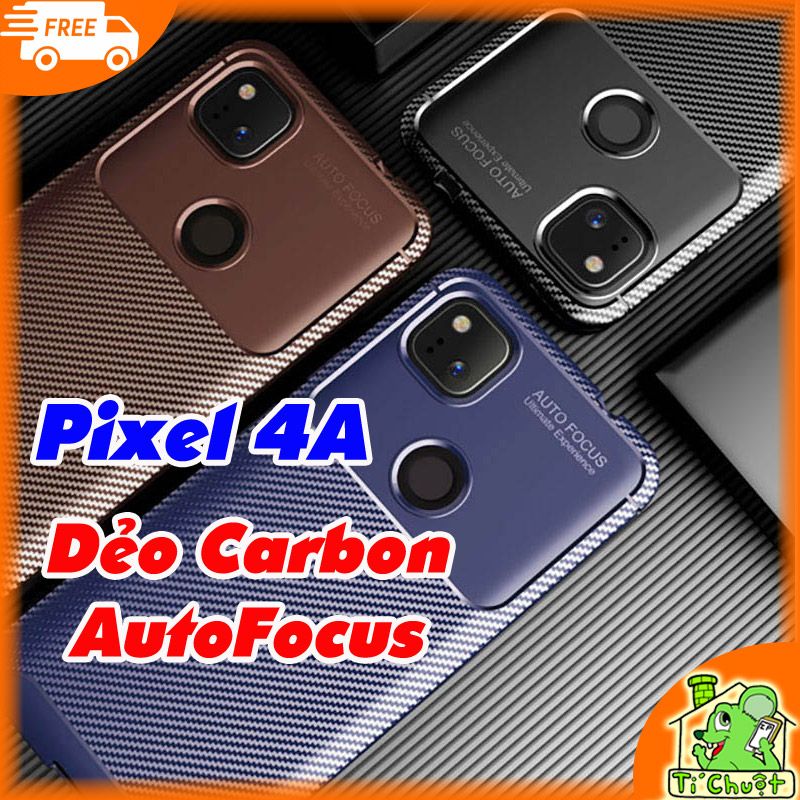 Ốp Lưng Google Pixel 4A 4G AutoFocus Vân 3D Carbon Chống Sốc