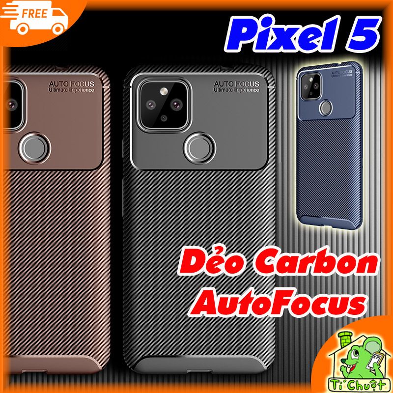 Ốp Lưng Google Pixel 5 AutoFocus Vân 3D Carbon Chống Sốc