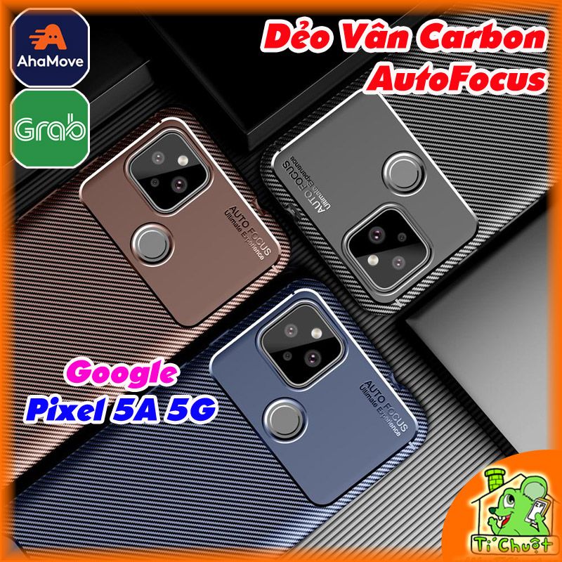 Ốp Lưng Google Pixel 5A 5G AutoFocus Vân 3D Carbon Chống Sốc