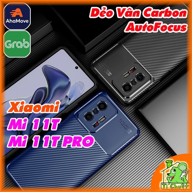 Ốp Lưng Xiaomi Mi 11T/ 11T PRO 5G AutoFocus Vân 3D Carbon Chống Sốc