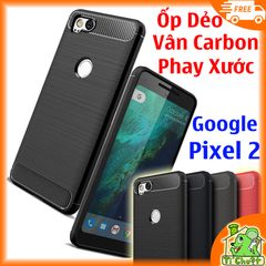 Ốp Lưng Google Pixel 2 dẻo cacbon phay xước chống sốc