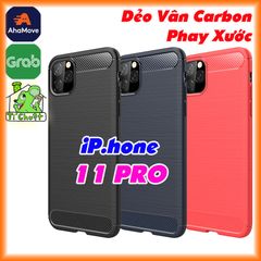 Ốp Lưng iPhone 11 PRO Dẻo Carbon Phay Xước Chống Sốc