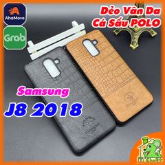 Ốp Lưng Samsung J8 2018 Dẻo Vân Da Cá Sấu SANTA POLO