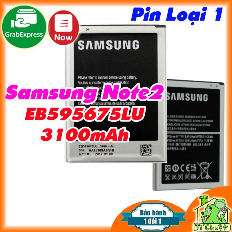 Pin Galaxy Note 2 EB595675LU 3100 mAh Linh Kiện Loại 1
