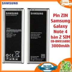 Pin Samsung EB-BN916BBC 3000mAh Galaxy Note 4 Hai SIM ZIN Chính Hãng