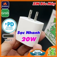 Sạc Nhanh 20W PD Type-C iPhone iPad ZIN Bóc Máy