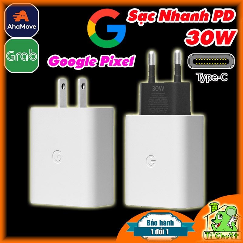 Sạc Nhanh 30W PD Google Pixel 6/ 7/ 8 PRO Type-C Zin Chính Hãng