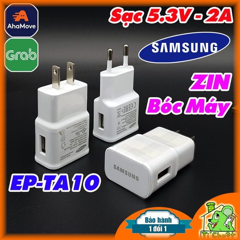Sạc Samsung 10W 5.3V-2A EP-TA10 ZIN Chính Hãng Galaxy S5, Note 3, Tab A/S Series