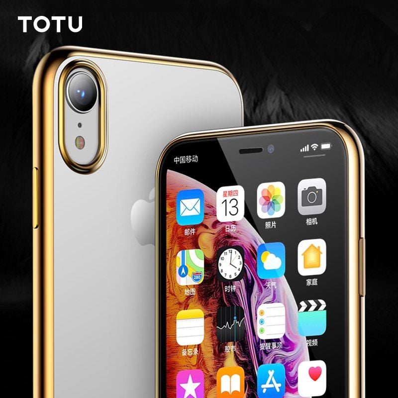 Ốp lưng iPhone XR Totu Dẻo Viền Xi Màu