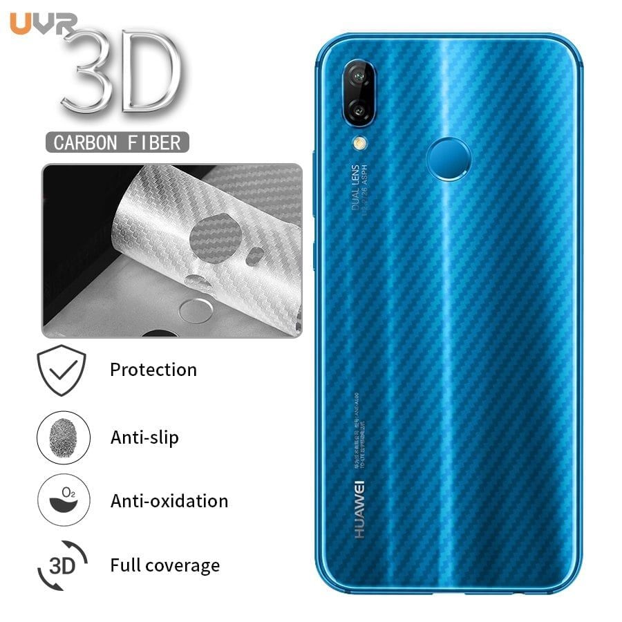 Dán Dẻo Cacbon vân 3D Mặt Sau dòng máy Honor