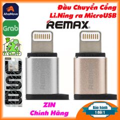 Đầu Chuyển Cổng Lightning qua MicroUSB Female Chính Hãng REMAX