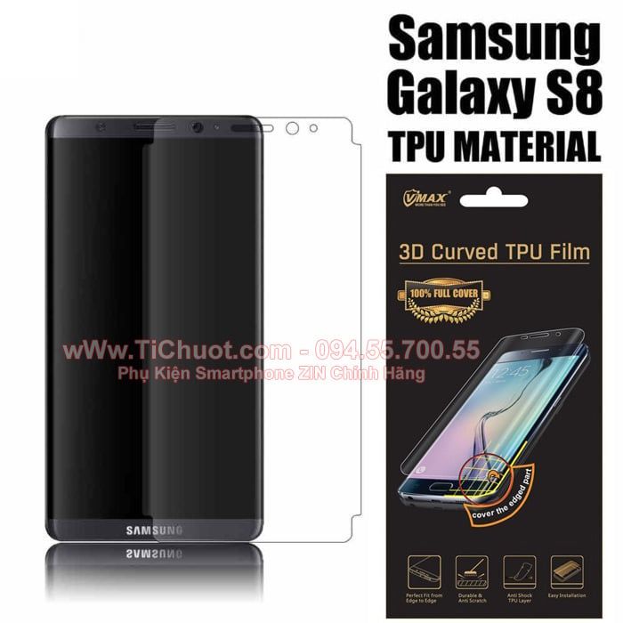 Dán dẻo TPU Samsung S8/ S8 Plus VMax Full màn hình