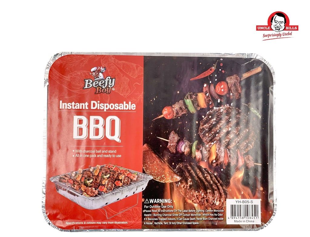 Khay Than Nướng BBQ Tiện Dụng Dùng 1 Lần Bao Gồm Khay + Than + Đế Uncle Bills YH-B05-S