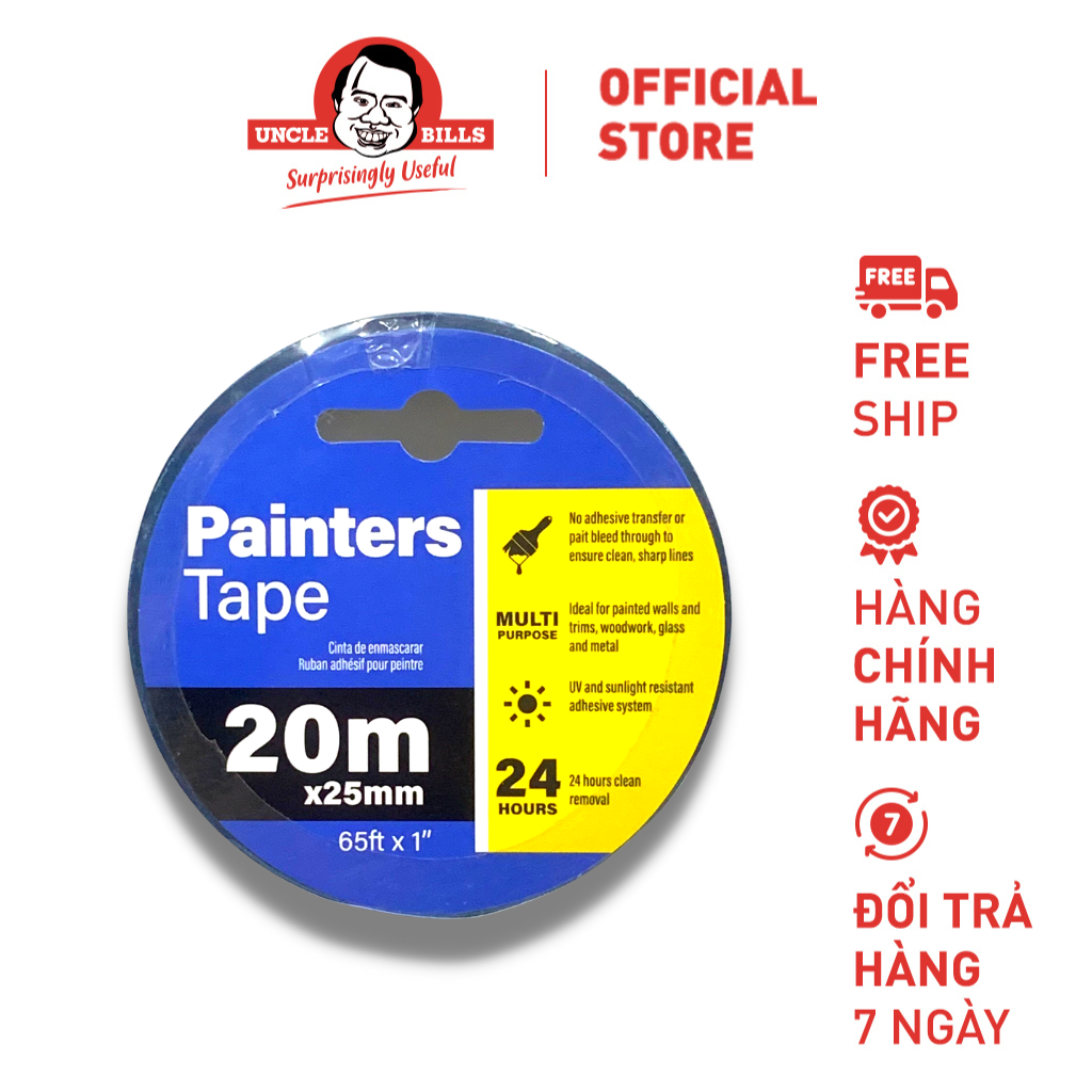 Băng Keo Sơn 25mm x 20m Uncle Bills HP0198