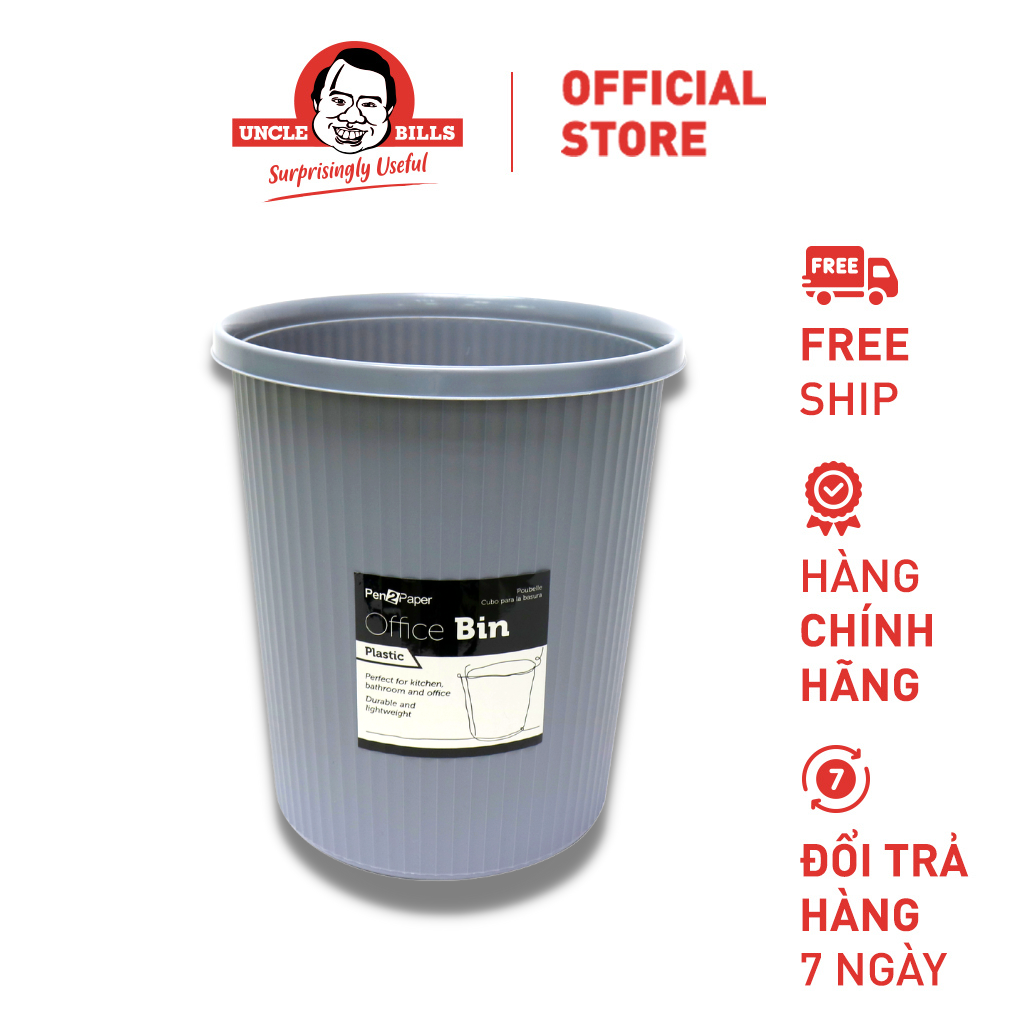 Thùng Rác Văn Phòng - 2 Màu - 30CM Uncle Bills SF0171
