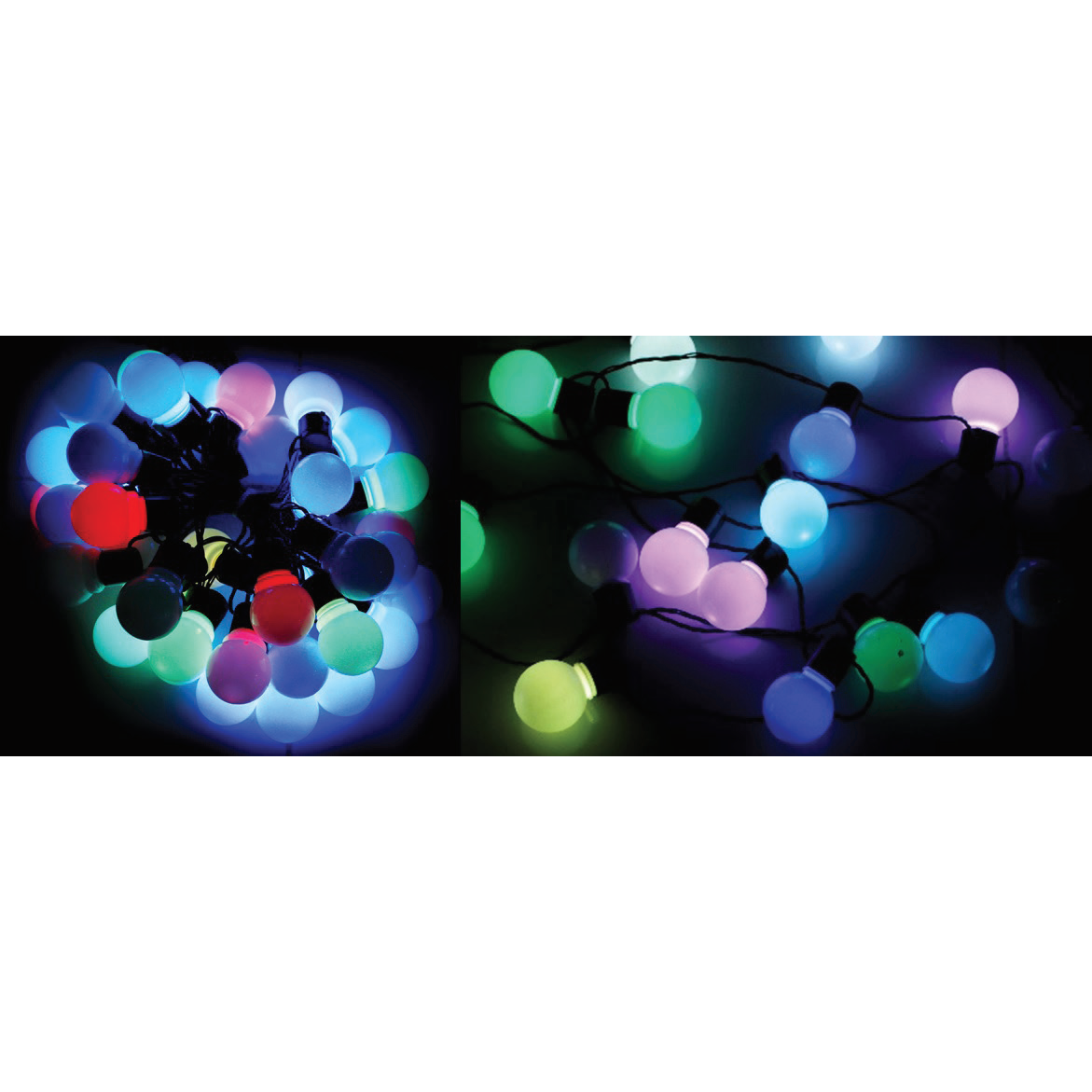 LED PARTY GLOBE LIGHTS 40 COL-CHNGE RGB Uncle Bills XB4885