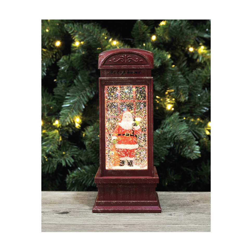 GLITTER SWIRL PHONEBOOTH USB LED  Uncle Bills XD0368