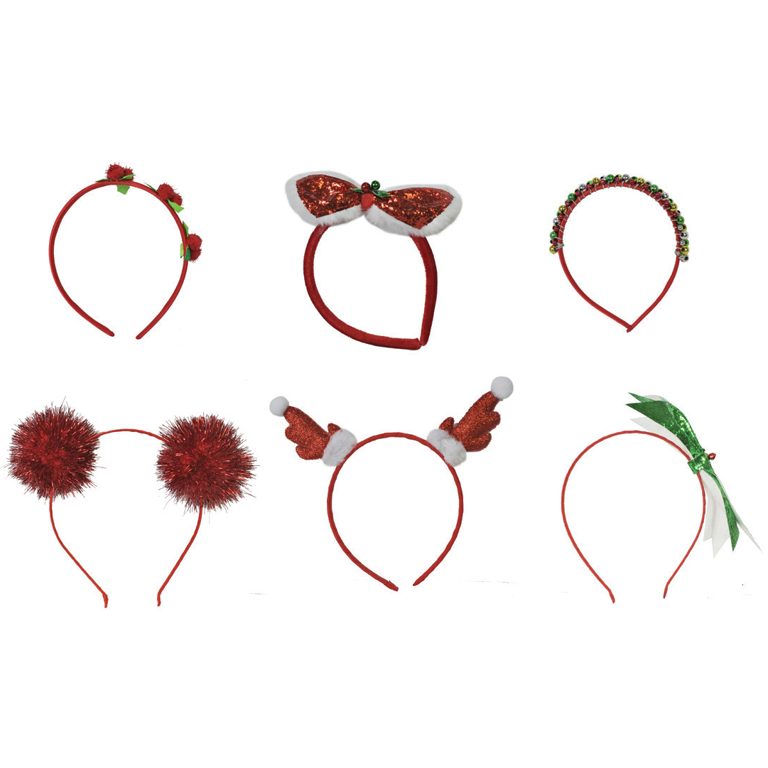 HEADBAND RED MIX 6asst Uncle Bills XC0058