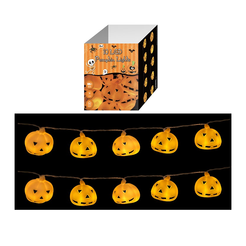 String Light 10 Leds - Vinyl Pumpkins