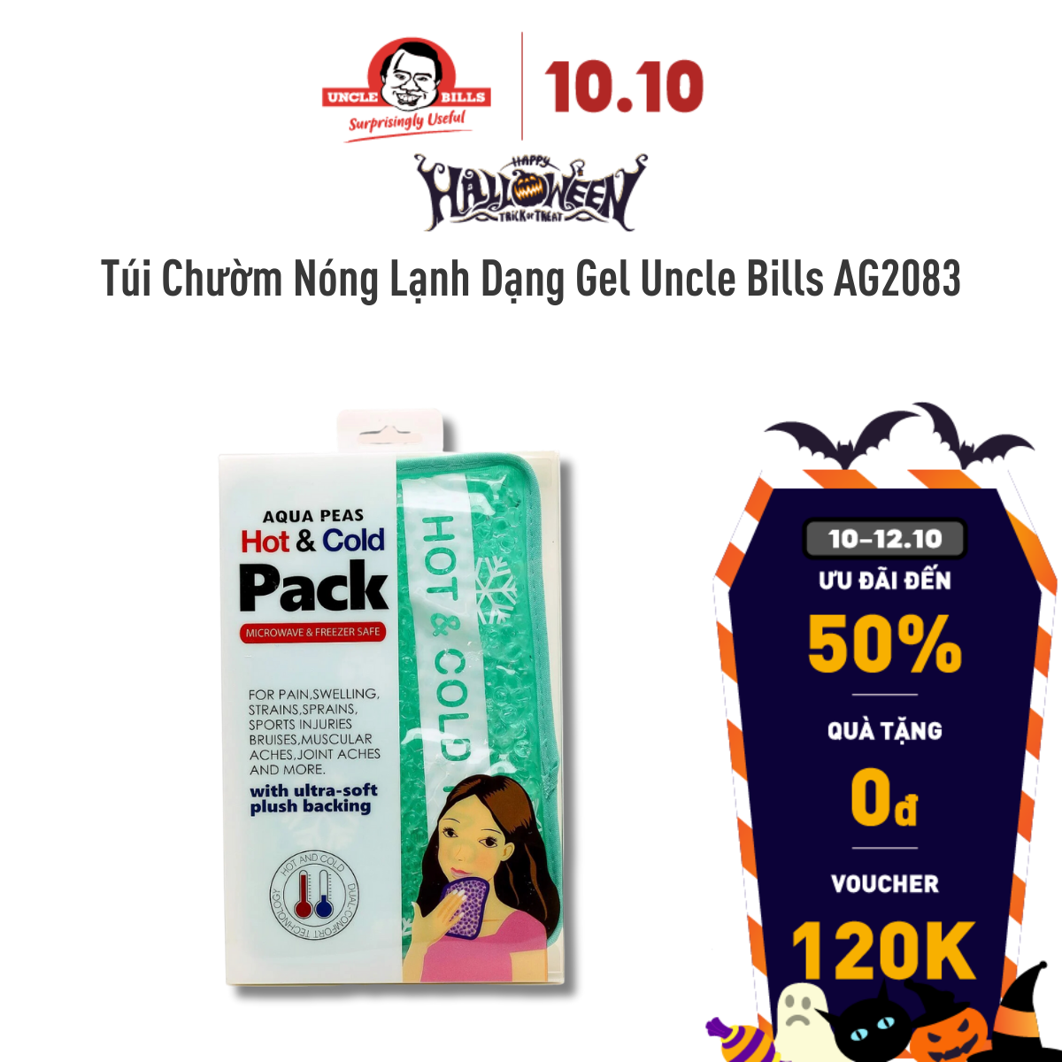 Túi Chườm Nóng Lạnh Dạng Gel Uncle Bills AG2083