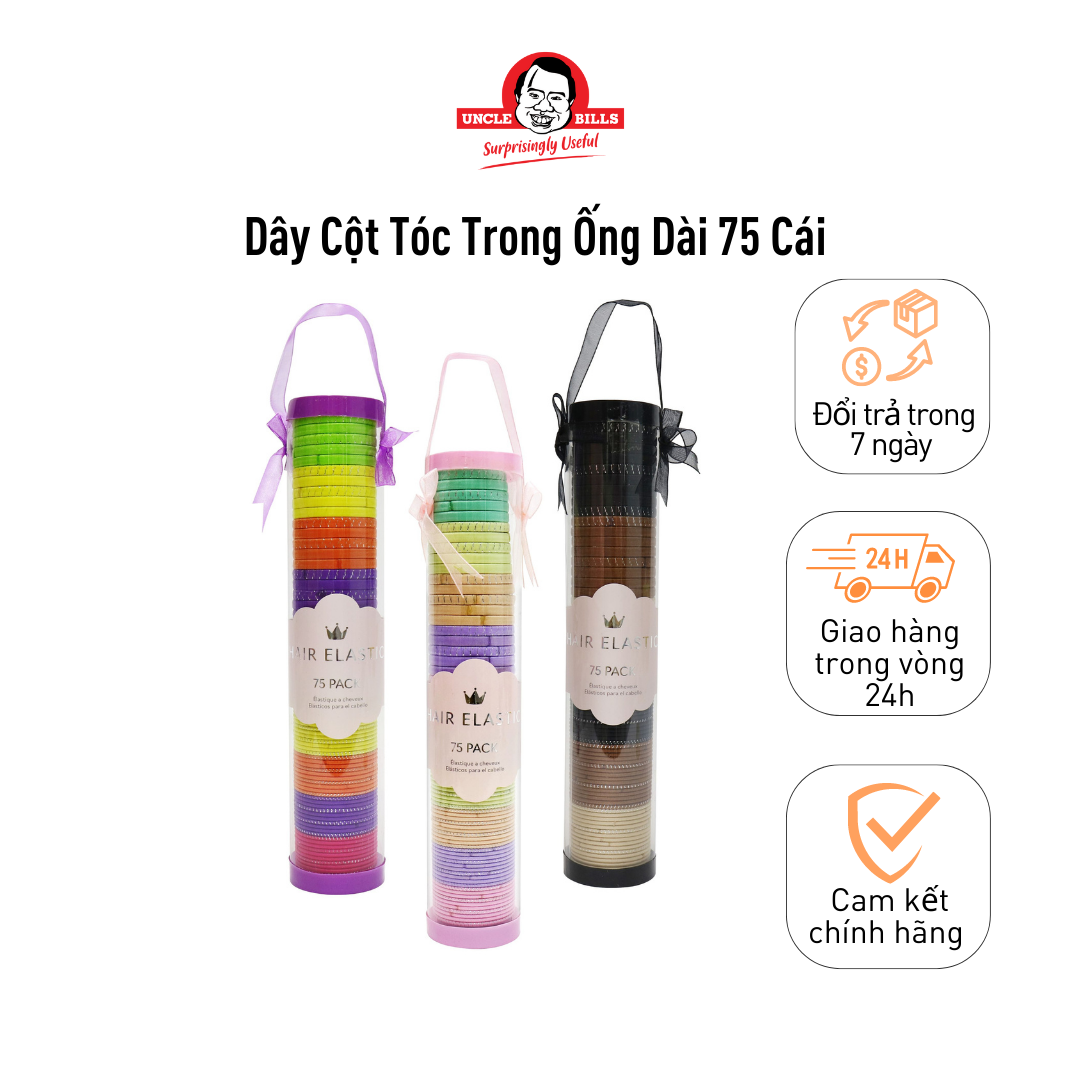 Dây cột tóc thời trang 75 cái Uncle Bills AH0242