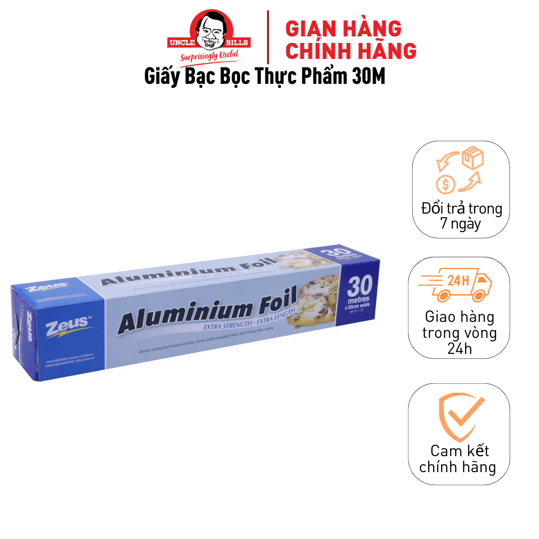 Giấy bạc bọc thực phẩm 30m Uncle Bills BC0477