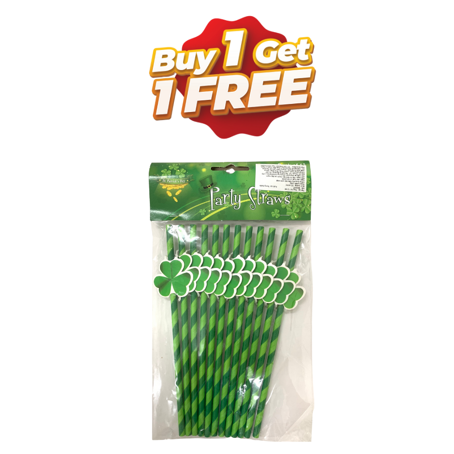 PARTY STRAWS 12PK UBL BS0097