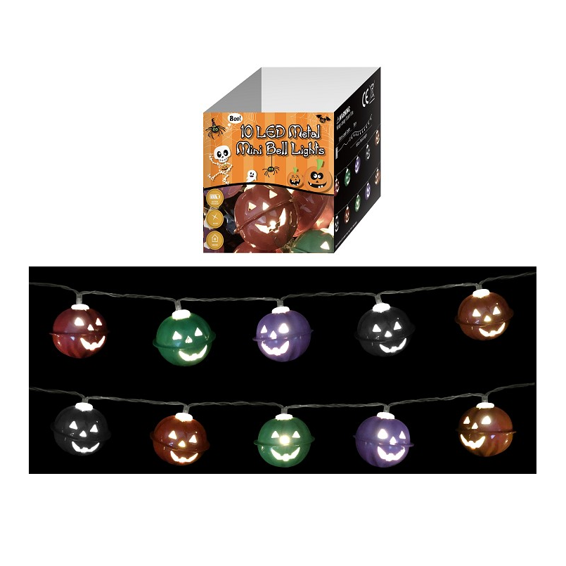 String Light 10 Leds - Metal Mini Bells