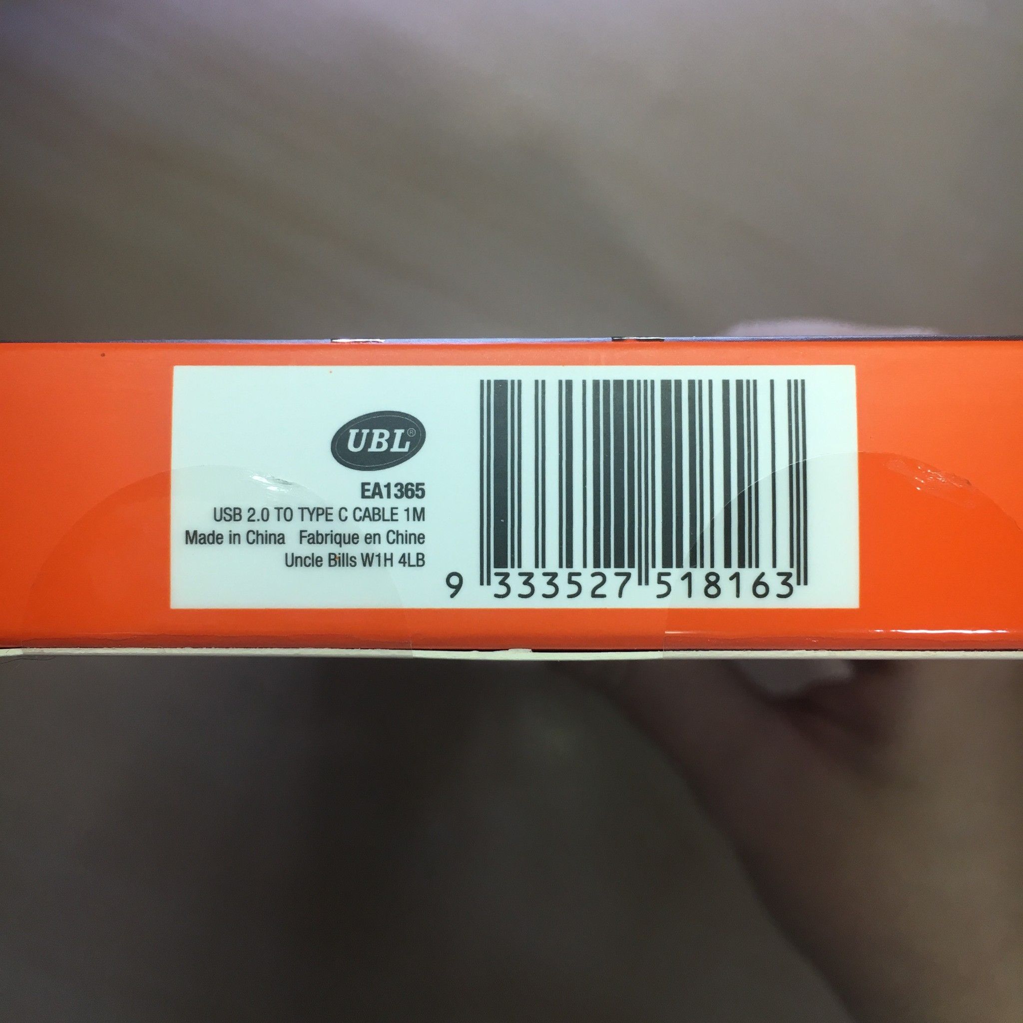 USB 2.0 TO TYPE C CABLE 1M