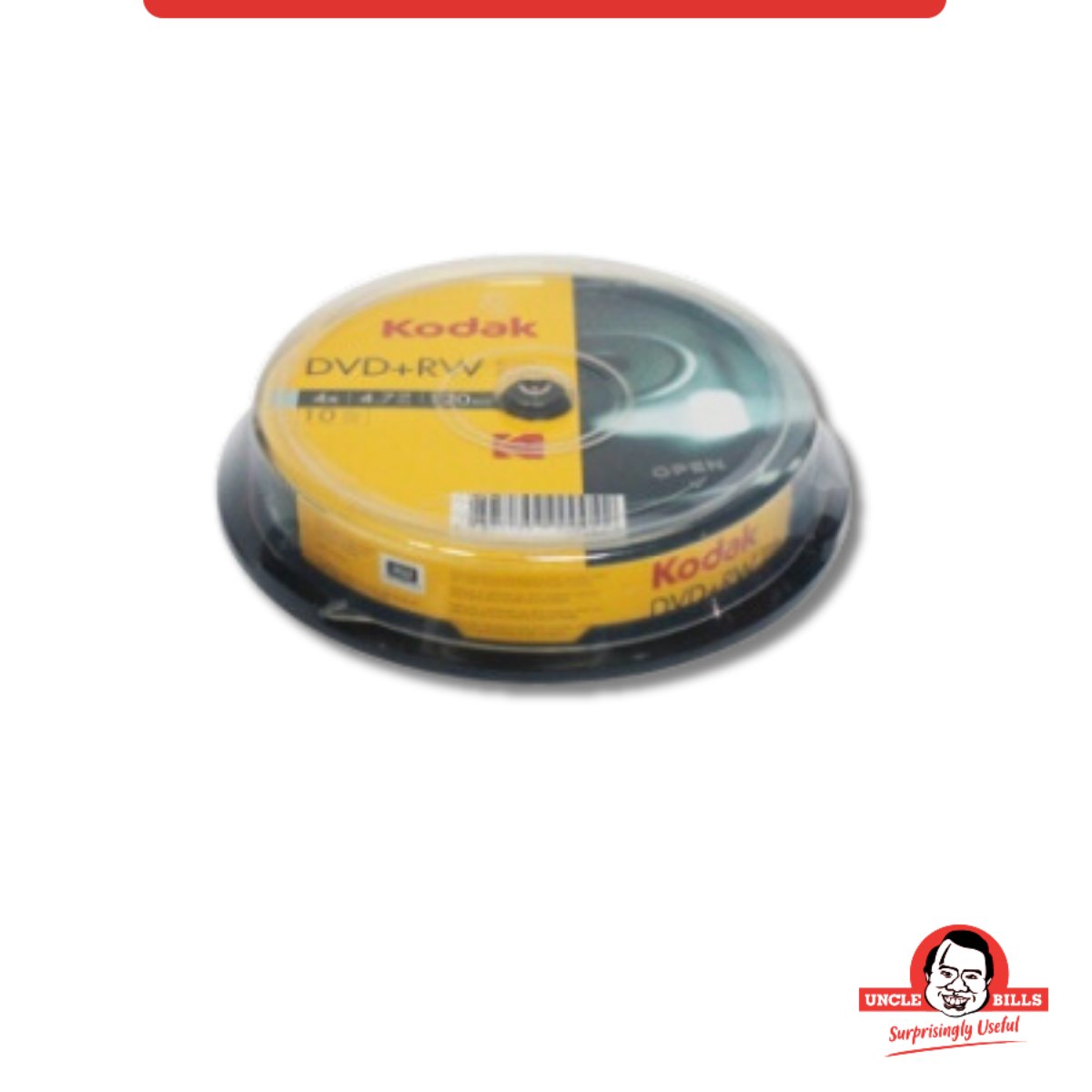 Đĩa DVD-R 16X4.7GB Kodak Bộ 10 Đĩa Uncle Bills EC0121