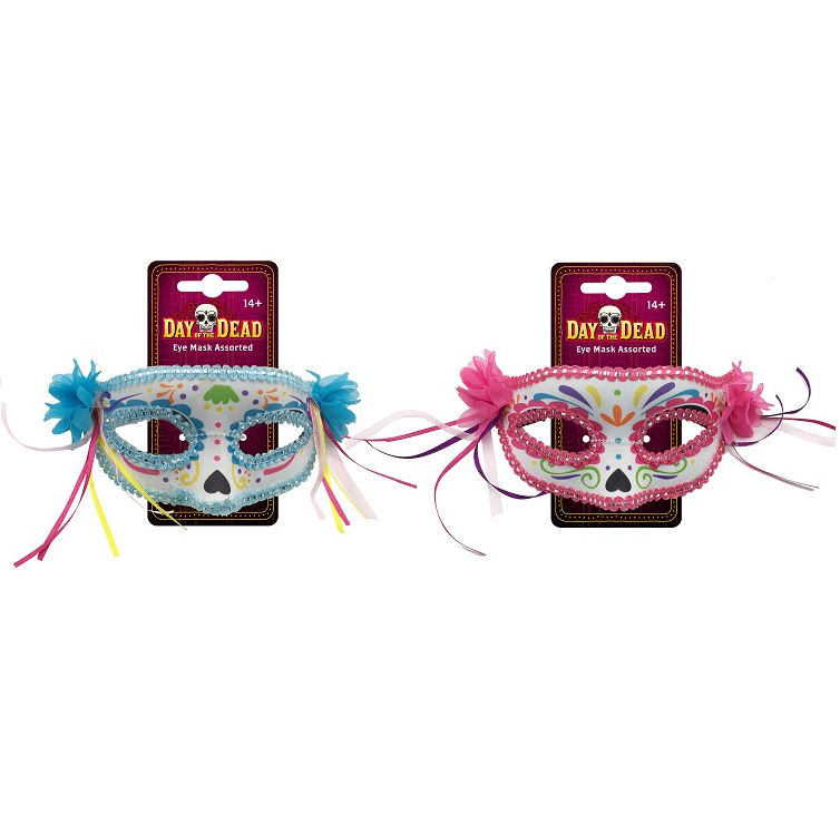 Eye Mask - Day Of The Dead - 2 Assorted UH02219