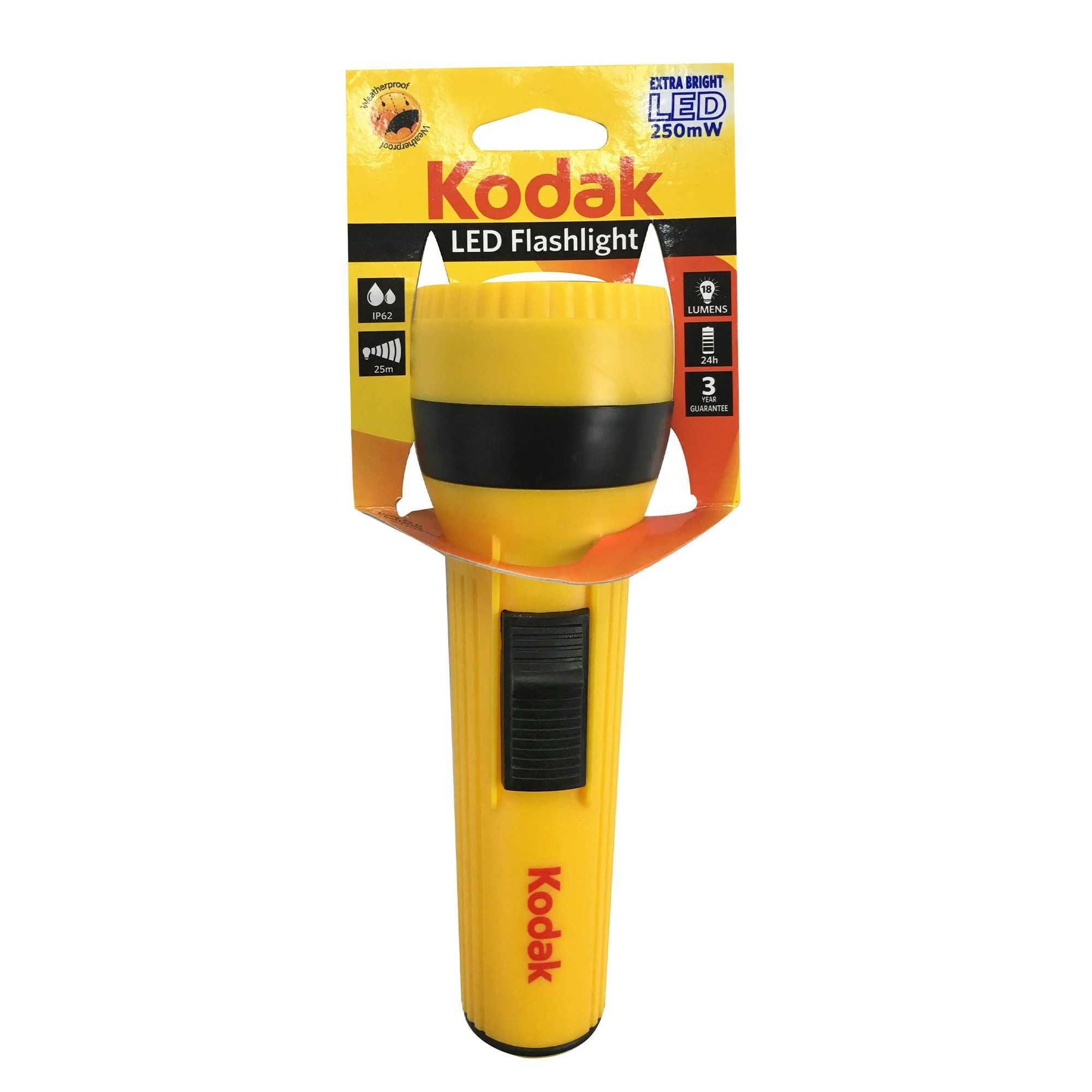 kodak big led handy flashlight kfl y/250mw