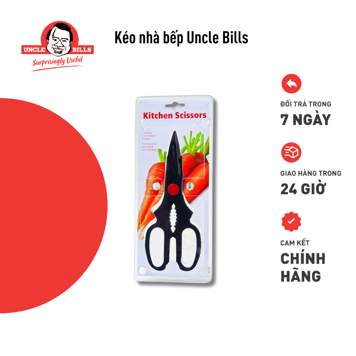 Kéo Nhà Bếp 20cm Uncle Bills KA0001