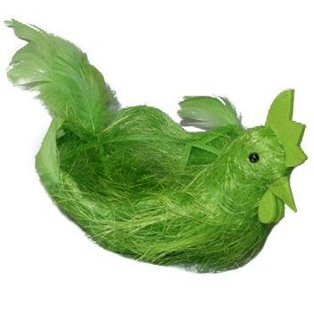 DECORATIVE ROOSTER NEST 14 CM