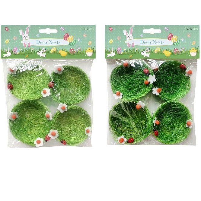 GREEN NEST 8 Cm 4pk   2 ASSORTED