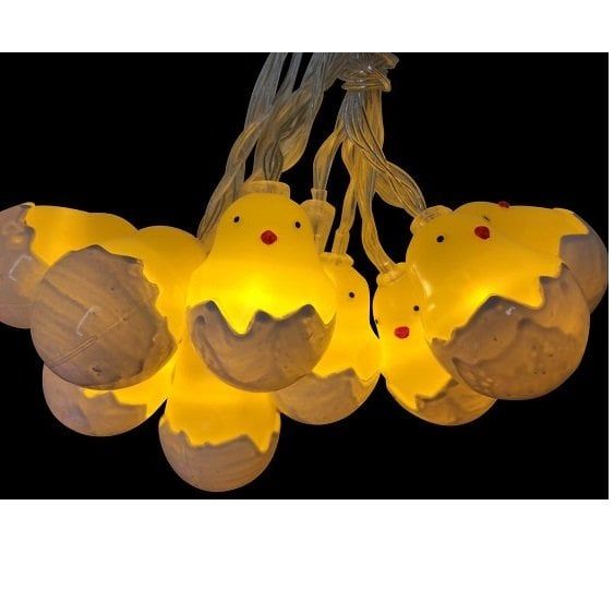 STRING LIGHT 10 LEDs   CHICK EGGS