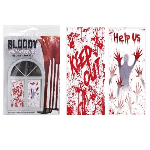 BLOODY WINDOW COVER 2pk