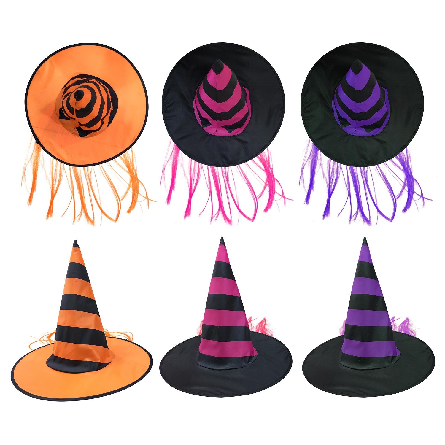 Mũ Phù Thủy Kèm Tóc Giả Hóa Trang Halloween Uncle Bills UH00624