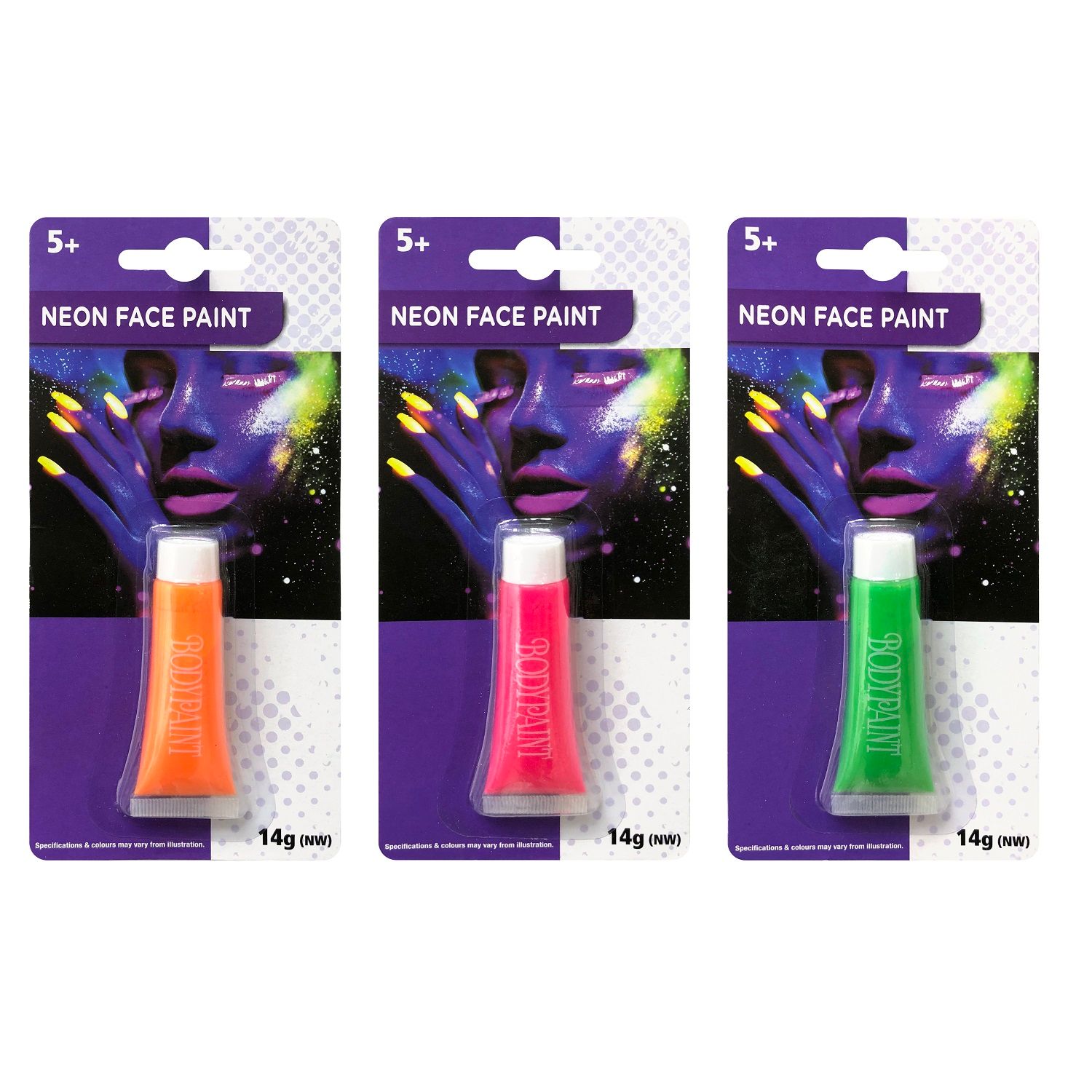 Màu Vẽ Mặt Neon Hóa Trang Halloween Uncle Bills UH00728