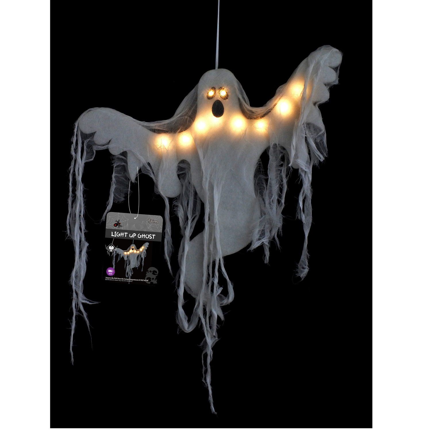 Hình ma treo phát sáng 58cm Halloween UBL UH01401