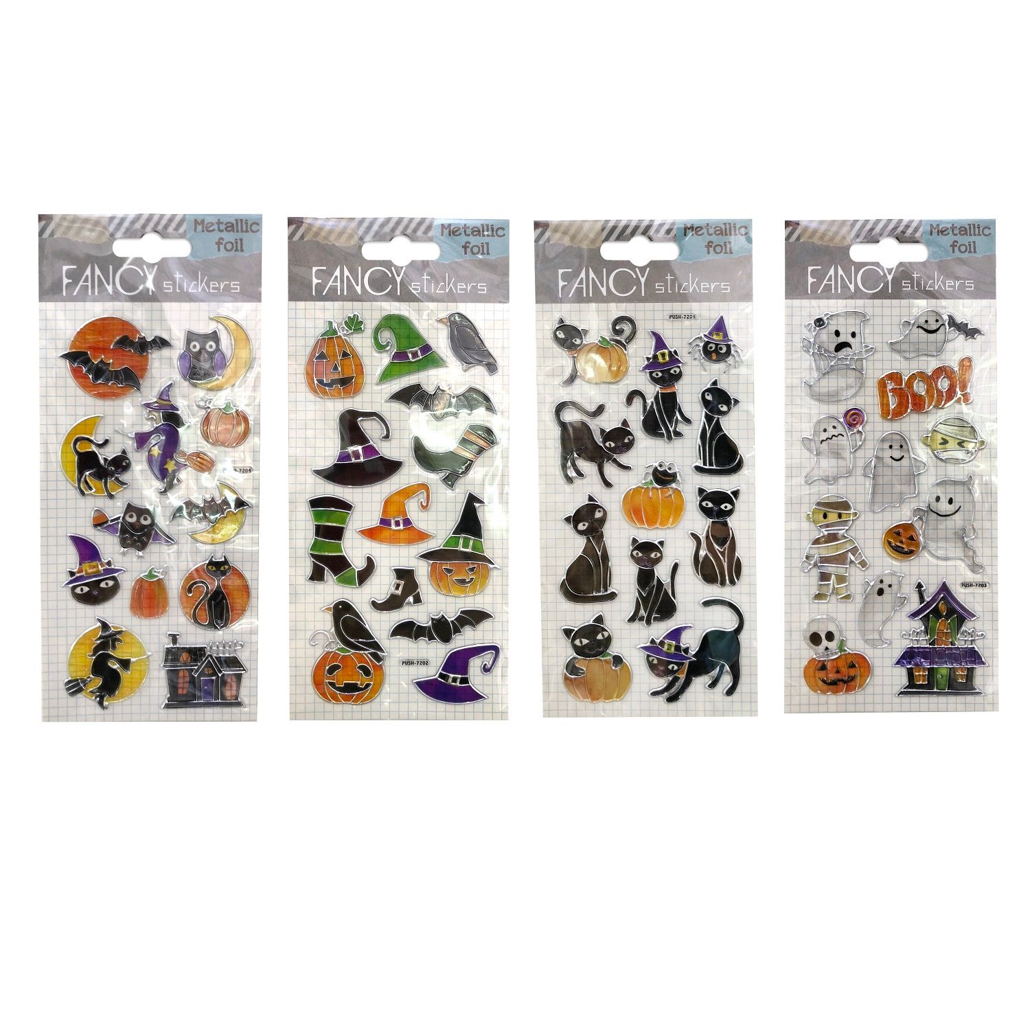 Sticker Kim loại Bạc Halloween UBL UH01436