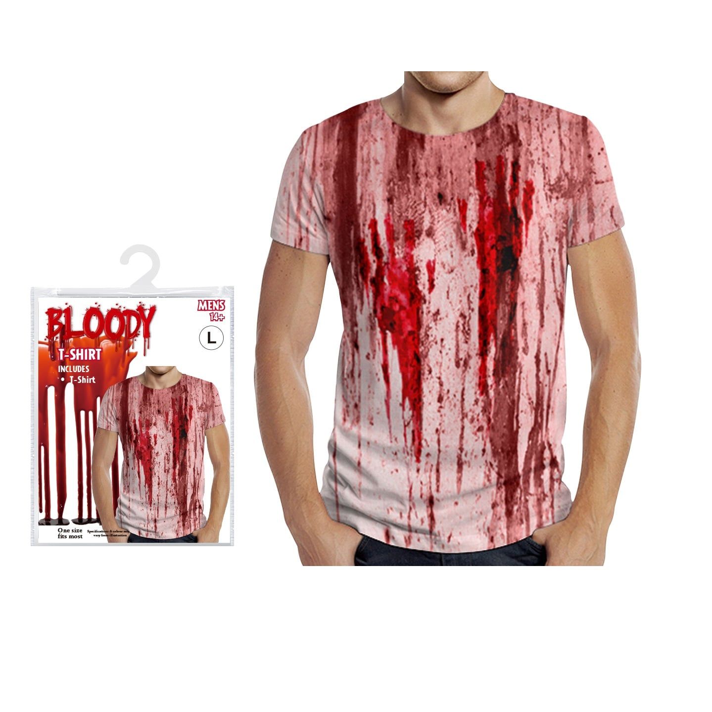 Trang phục áo thun nam đẫm máu Halloween UBL UH01520